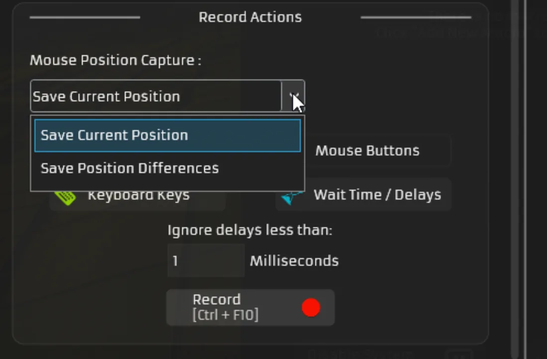 TG Macro action recorder