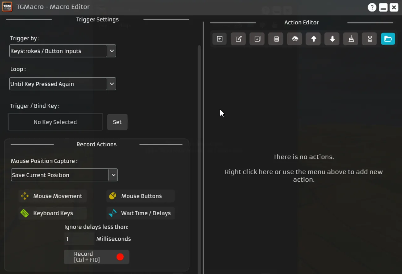 TG Macro visual macro editor